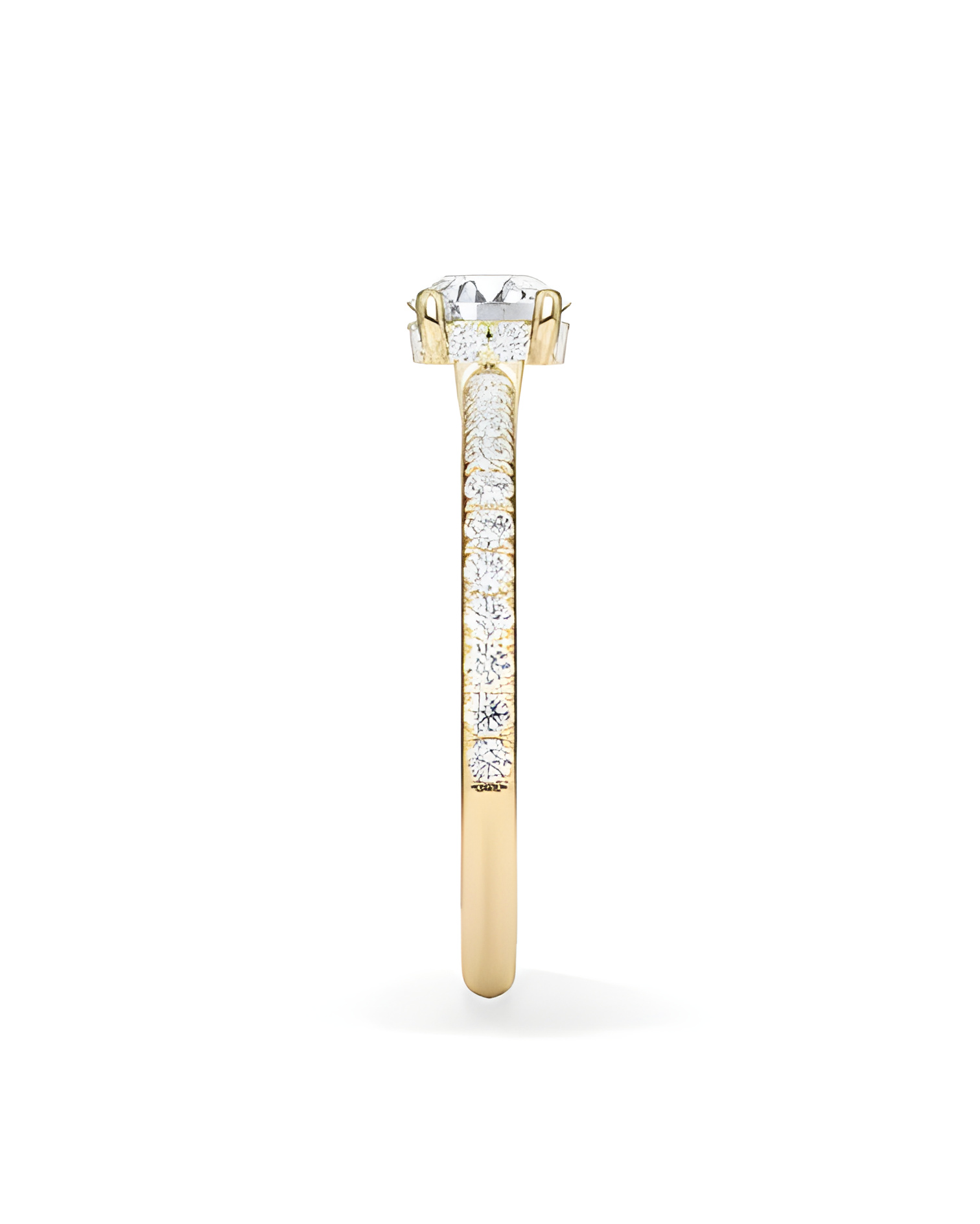 Pavé engagement rings with ethical lab-grown diamonds