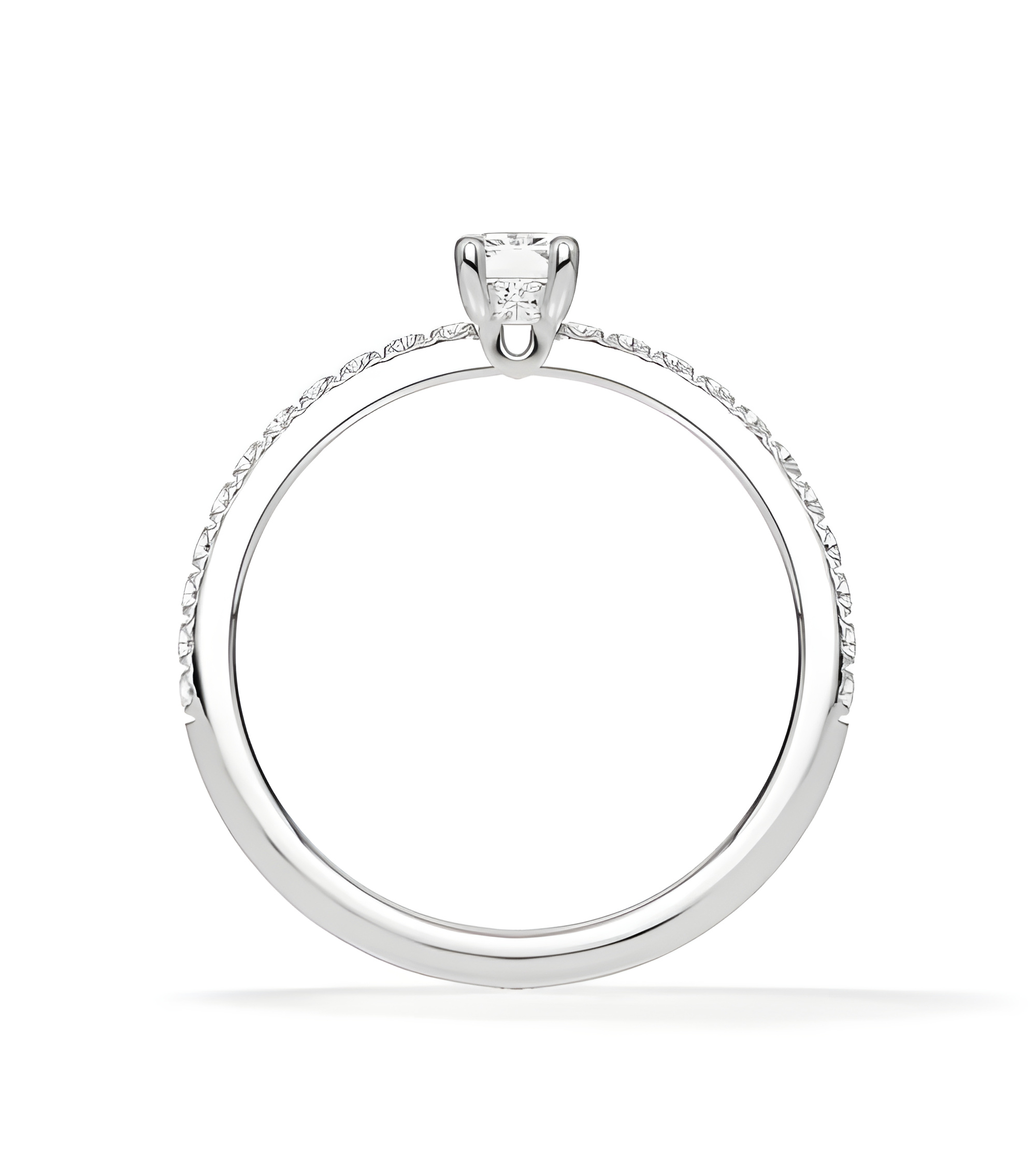 Anells de compromís pavé amb diamants ètics de laboratori | Staring