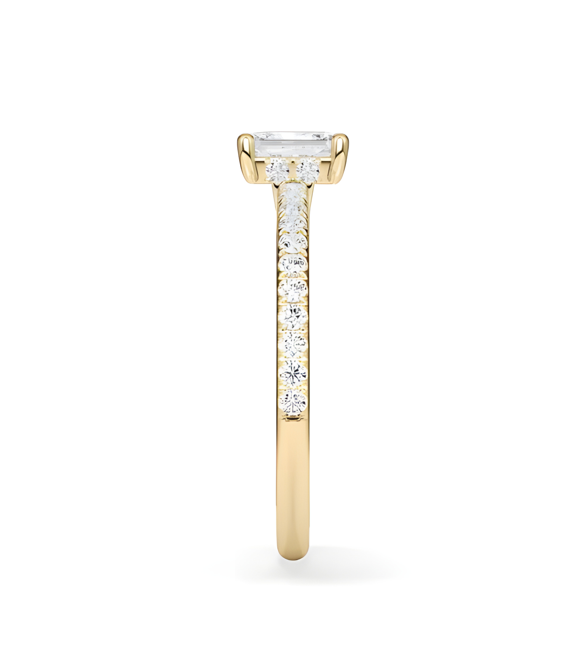 Anells de compromís pavé amb diamants ètics de laboratori | Staring
