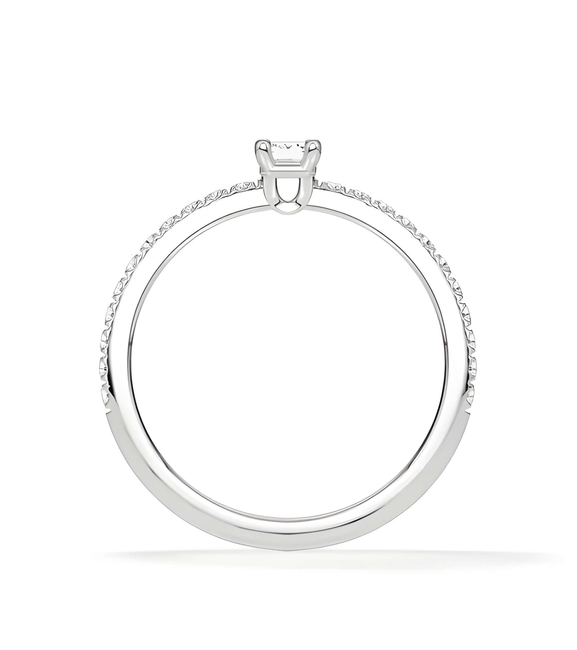 Anells de compromís pavé amb diamants ètics de laboratori | Staring