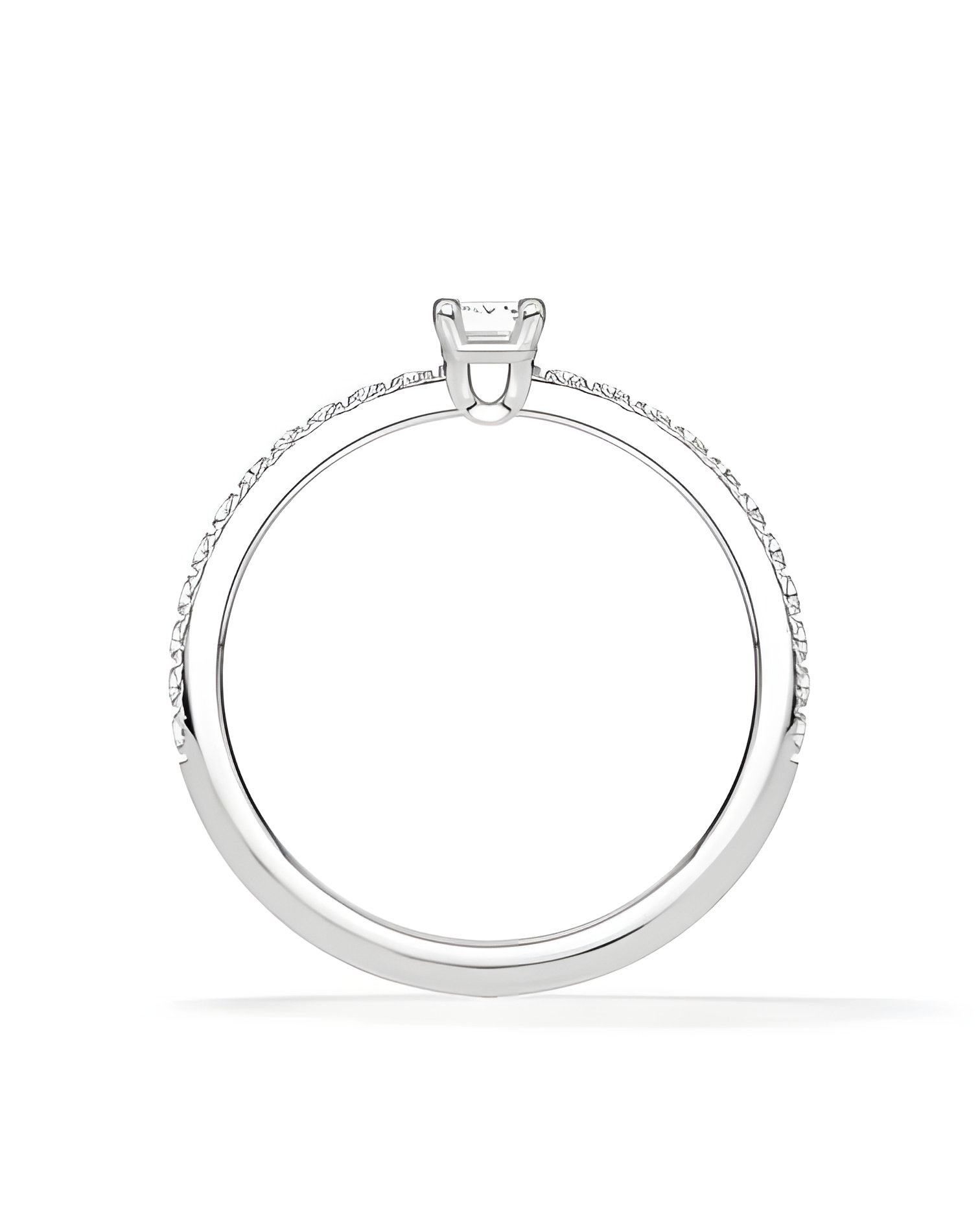 Anells de compromís pavé amb diamants ètics de laboratori | Staring