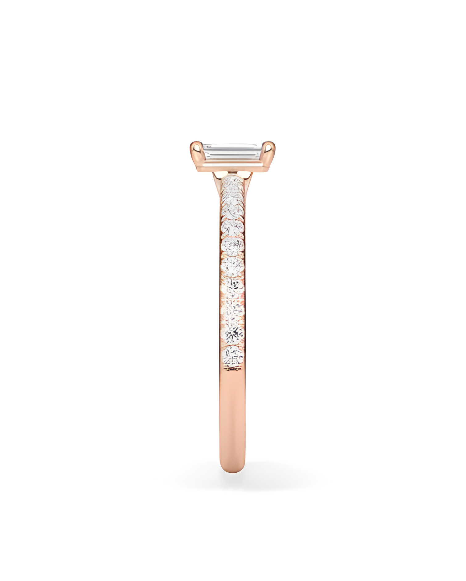 Anells de compromís pavé amb diamants ètics de laboratori | Staring