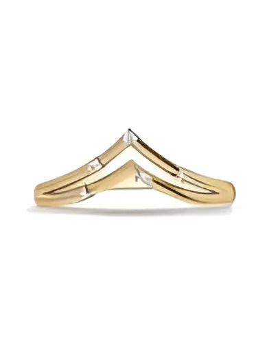 Anell d’or en forma de punta amb diamants | Staring