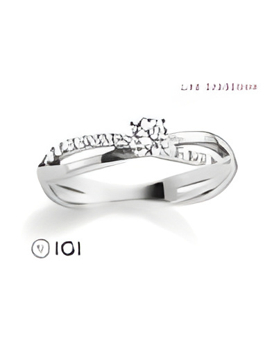 Anillo de compromiso entrelazado con diamantes | Staring
