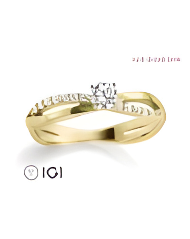 Anillo de pedida entrelazado con diamantes de laboratorio | Staring