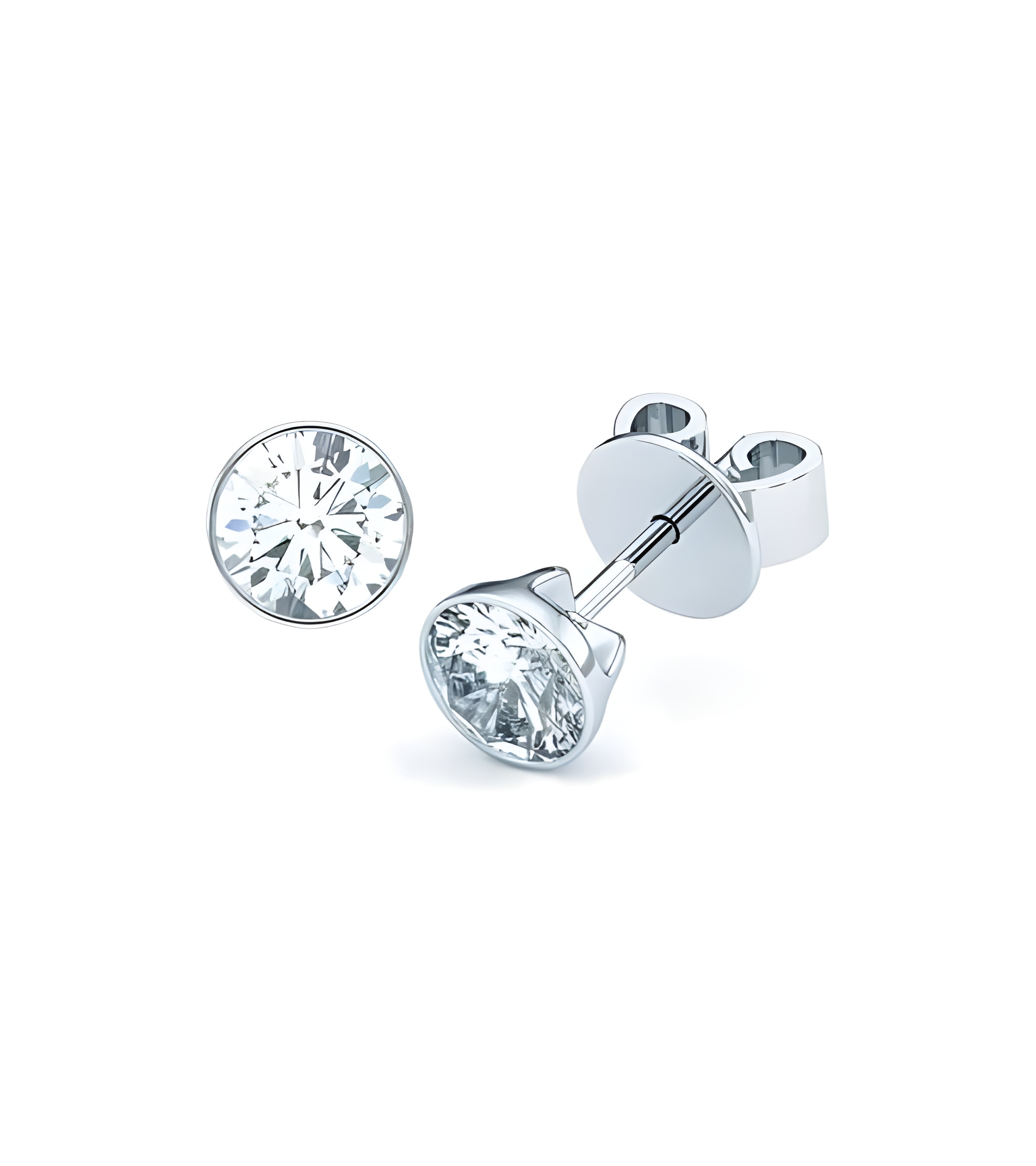 Pendientes Bezel con diamantes de laboratorio en Mallorca I Staring