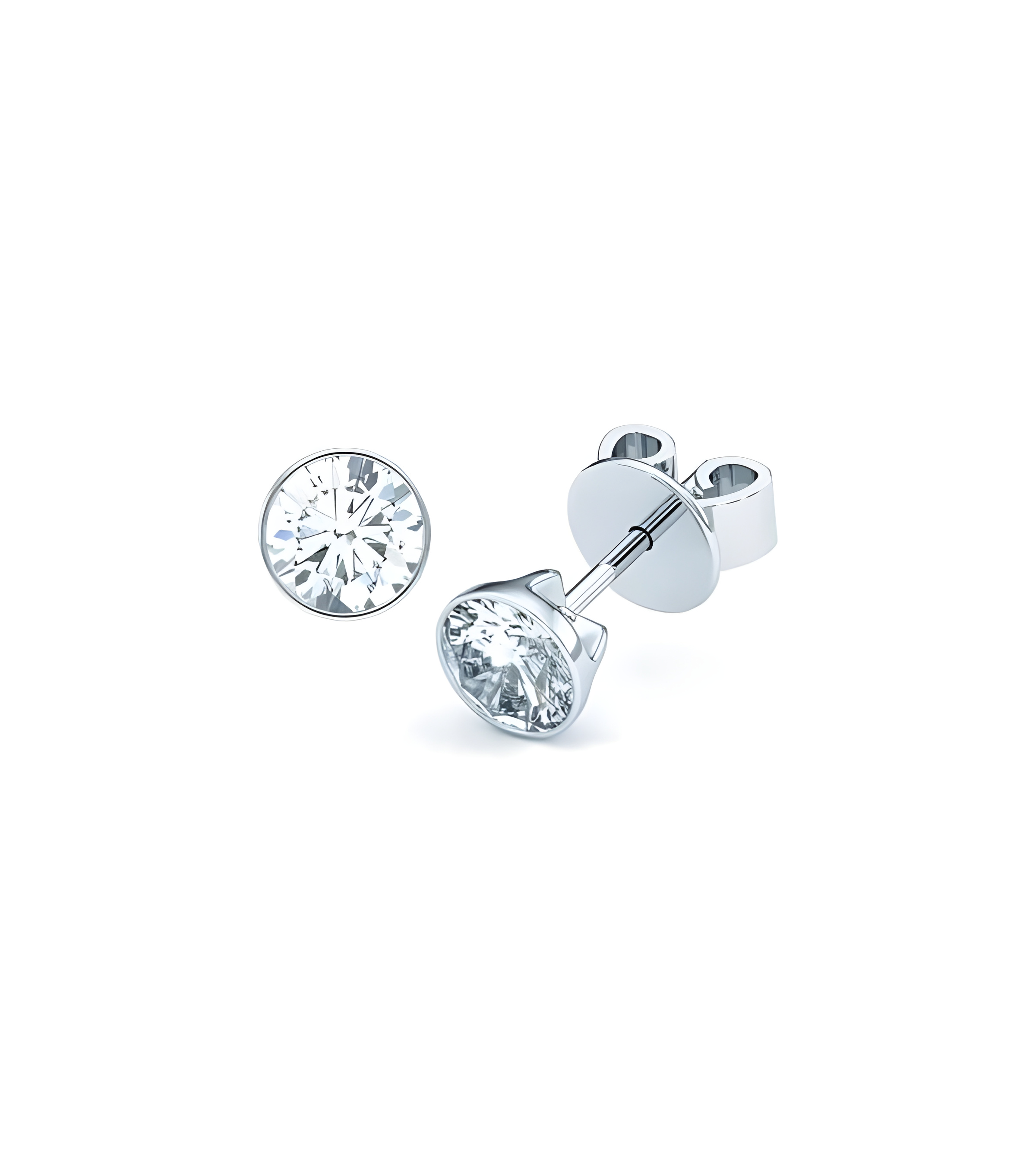 Pendientes Bezel con diamantes de laboratorio en Mallorca I Staring
