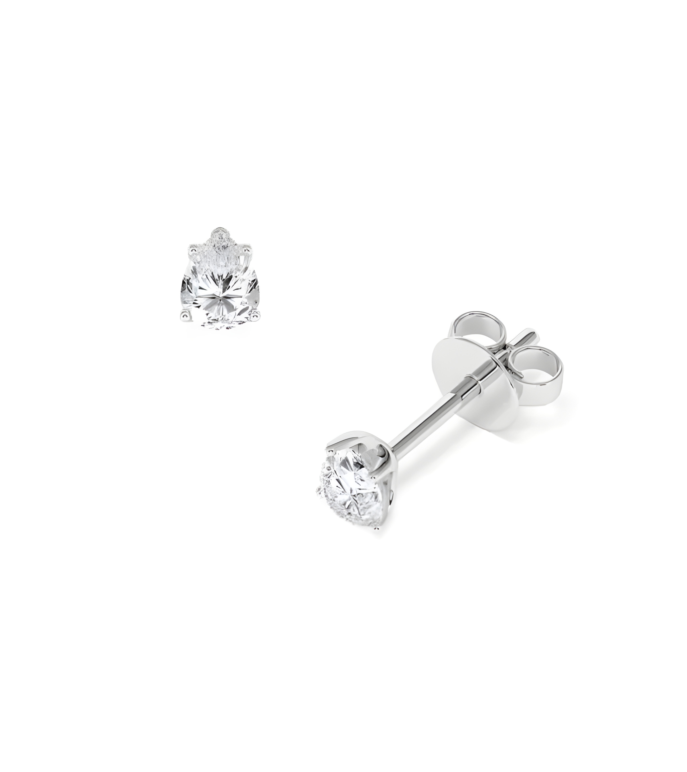 Pendientes en oro 18k o platino con diamantes naturales | Staring