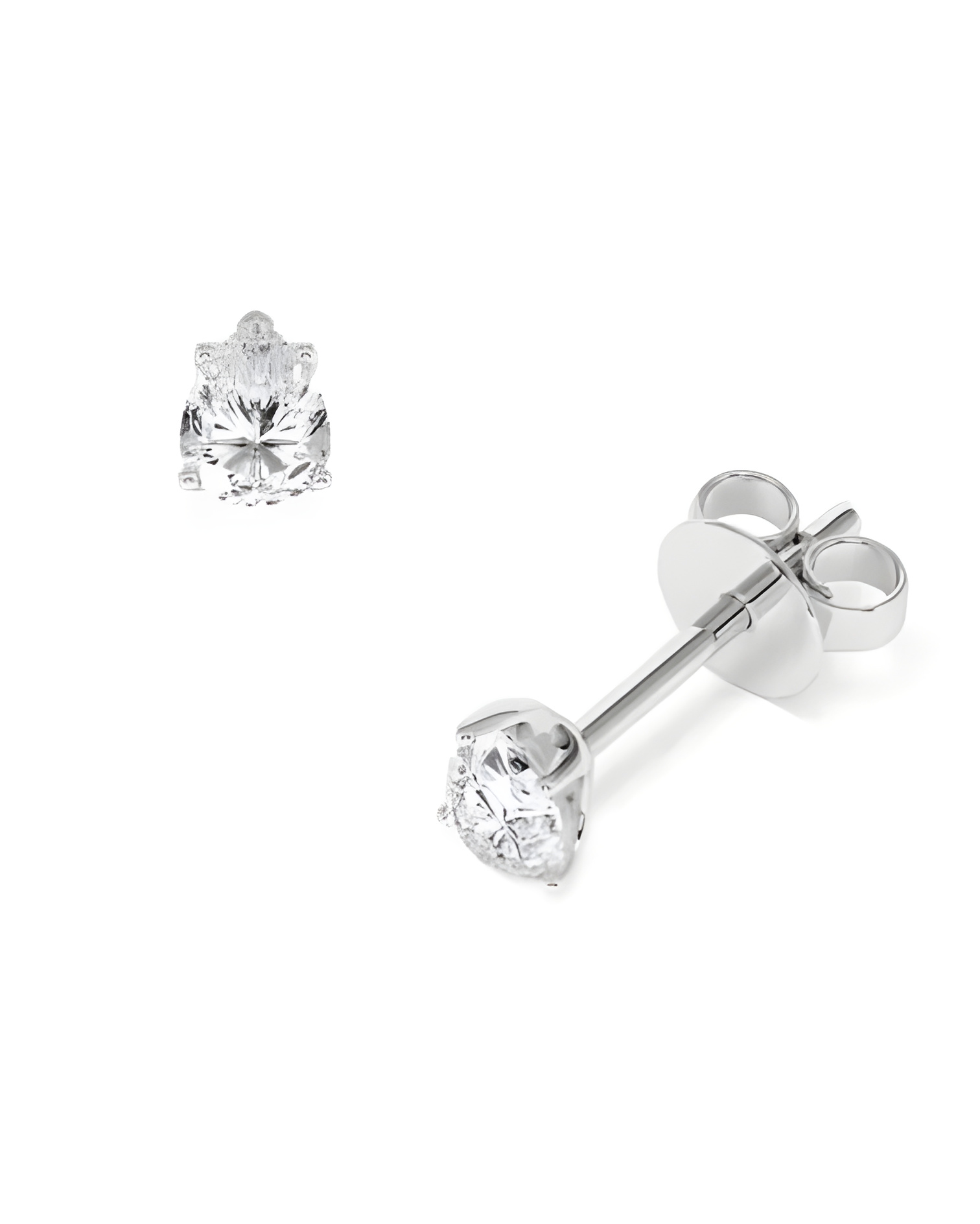 Pendientes en oro 18k o platino con diamantes naturales | Staring