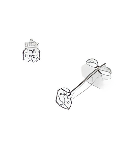 Pendientes en oro 18k o platino con diamantes naturales | Staring