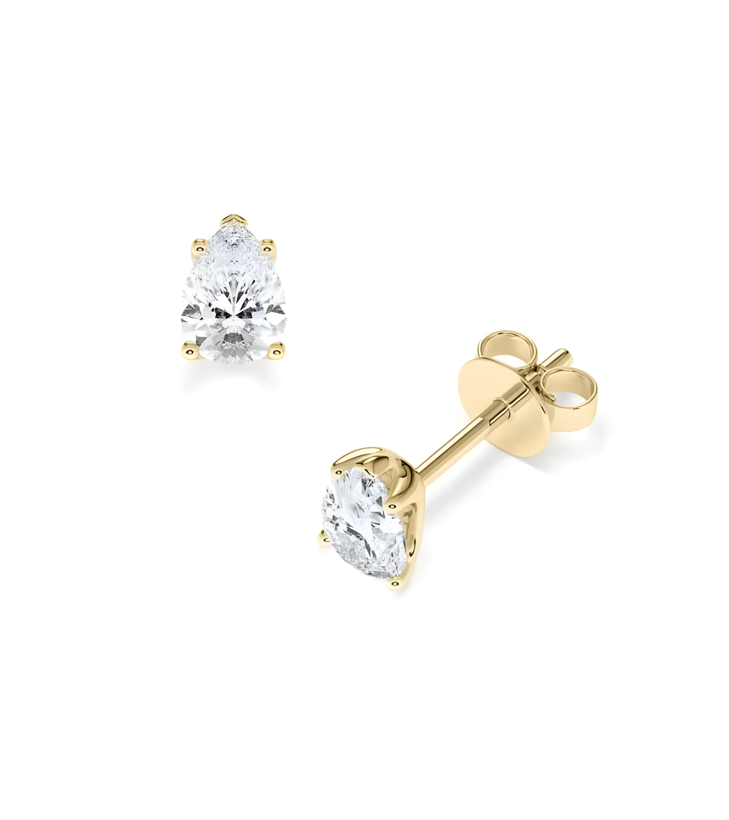 Pendientes en oro 18k o platino con diamantes laboratorio I Staring