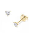 Pendientes corazón en oro o platino con diamantes naturales | Staring
