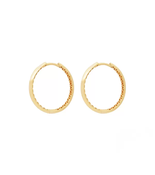 Criollas de oro amarillo de 18k  con cierre clic | Staring