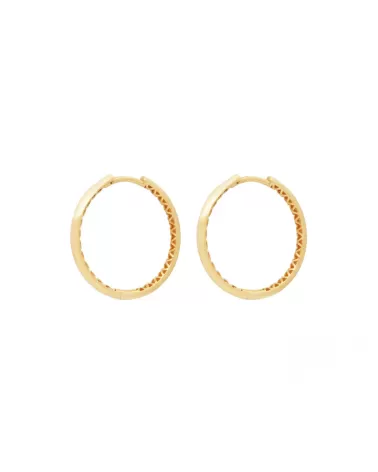 Criollas de oro amarillo de 18k  con cierre clic | Staring