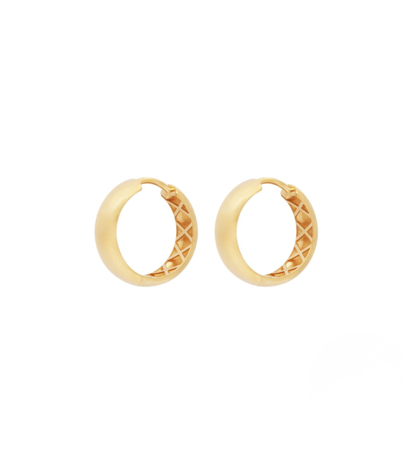 Criollas de oro de 18k  con cierre clic | Staring
