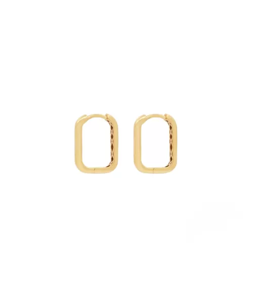Criollas de oro de 18 quilates rectangular | Staring