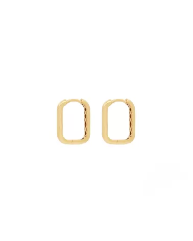Criollas de oro de 18 quilates rectangular | Staring