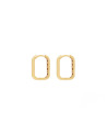 Criollas de oro de 18 quilates rectangular | Staring