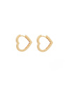 Criollas de oro de 18k  con cierre clic y en forma de corazón  | Staring