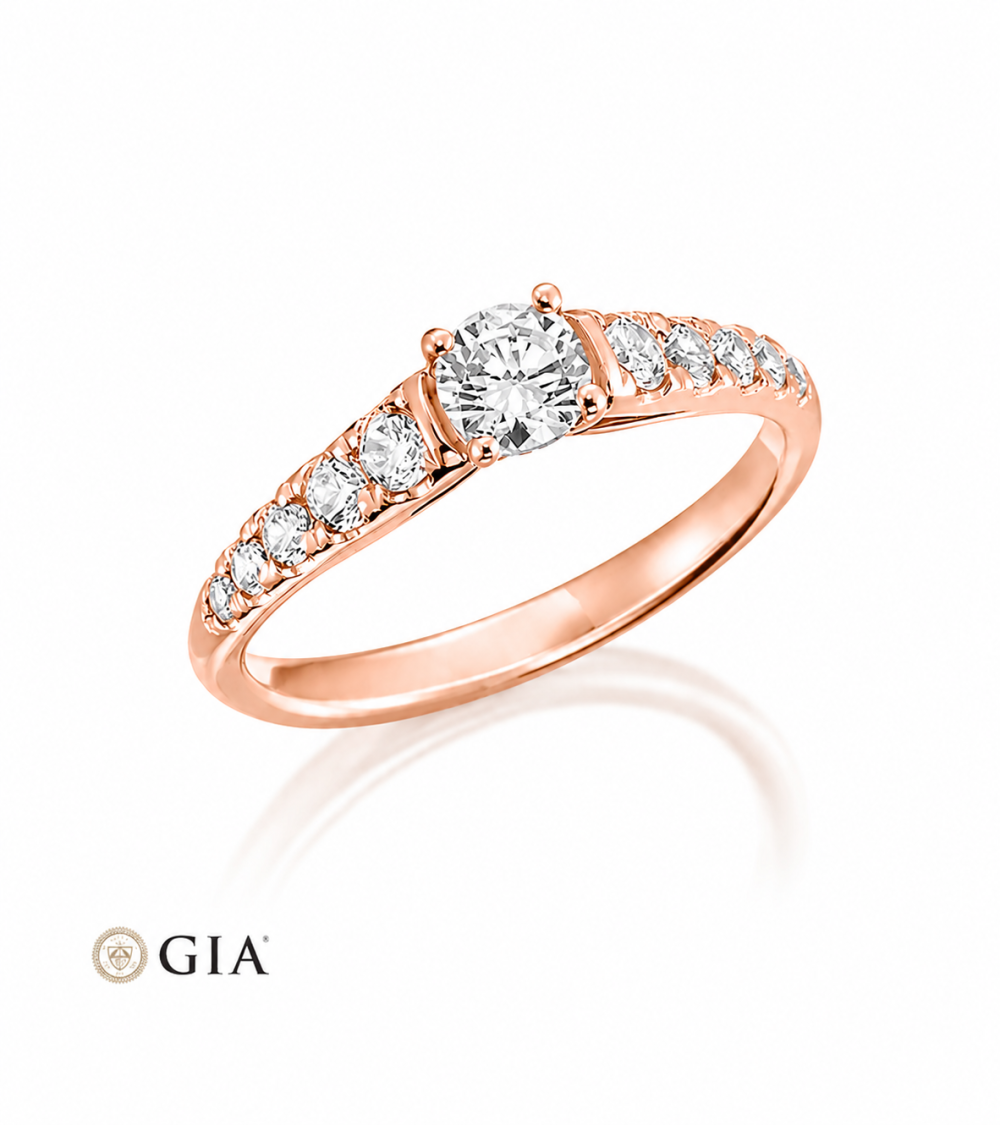 The best rose gold  engagement rings in Europe