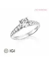 Anillo de compromiso con diamantes de laboratorio Burgos  | Staring