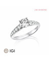 Burgos Engagement Ring with Lab-Grown Diamonds | Staring