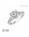 Anillo de compromiso con diamantes de laboratorio Burgos  | Staring