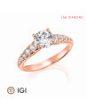 Anillo de compromiso con diamantes de laboratorio Galicia | Staring