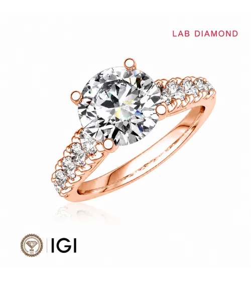 Anillo de compromiso con diamantes de laboratorio Galicia | Staring