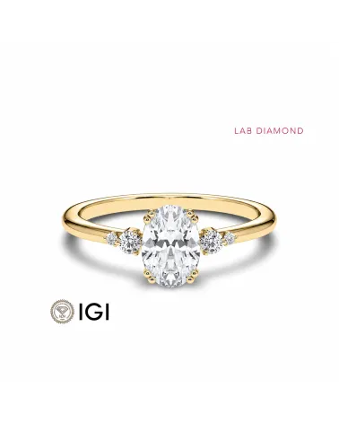 Lab-grown diamond solitaire engagement rings | Staring