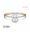 Lab-grown diamond oval engagement rings