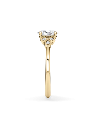 Anillo de compromiso oval | Diamante Lab IGI | Oro 18K| Cataluña i Tenerife