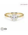 Lab-grown diamond combined engagement rings | Staring
