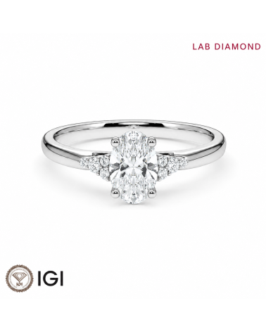 Lab-grown diamond combined engagement rings | Staring
