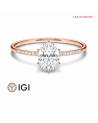 Anillo solitario oval con diamante de laboratorio en Marbella | Staring