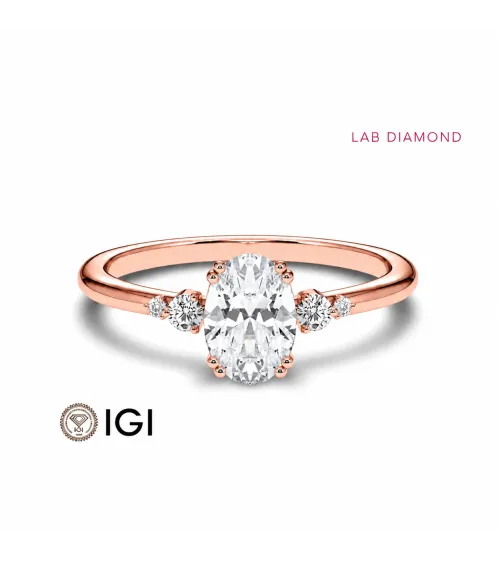 Lab-grown diamond solitaire engagement rings | Staring