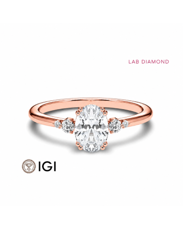 Lab-grown diamond solitaire engagement rings | Staring