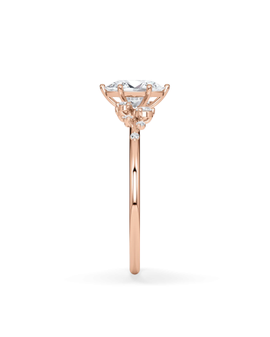 Anillo de compromiso con diamante oval de laboratorio en oro amarillo de 18K en Álava  | Staring