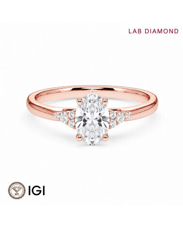 Lab-grown diamond combined engagement rings | Staring