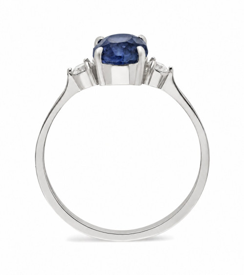 Anillos de compromiso de oro con esmeraldas y diamantes | Staring