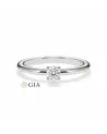 Anillos diamante redondo de compromiso con diamante natural | Staring