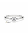 Natural diamond solitaire engagement rings