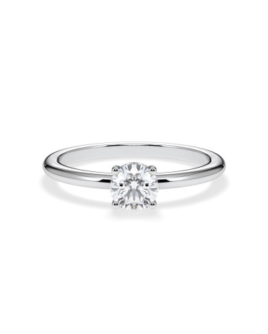 Natural diamond solitaire engagement rings