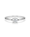 Anillos diamante redondo de compromiso con diamante natural | Staring