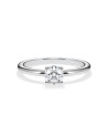Natural diamond solitaire engagement rings