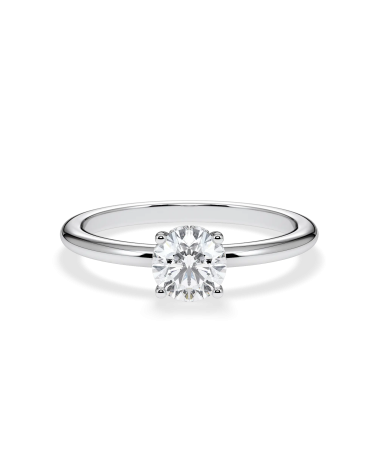 Natural diamond solitaire engagement rings