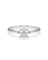 Anillos diamante redondo de compromiso con diamante natural | Staring