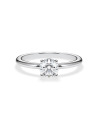 Natural diamond solitaire engagement rings