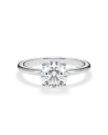 Anillos diamante redondo de compromiso con diamante natural | Staring
