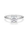 Natural diamond solitaire engagement rings